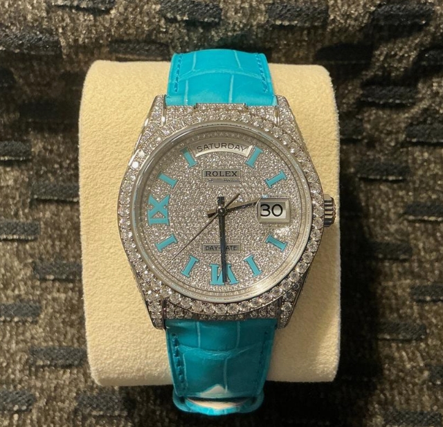 ダイヤベゼル ブランド時計コピーRolexロレックス デイデイト36mm 128159RBR