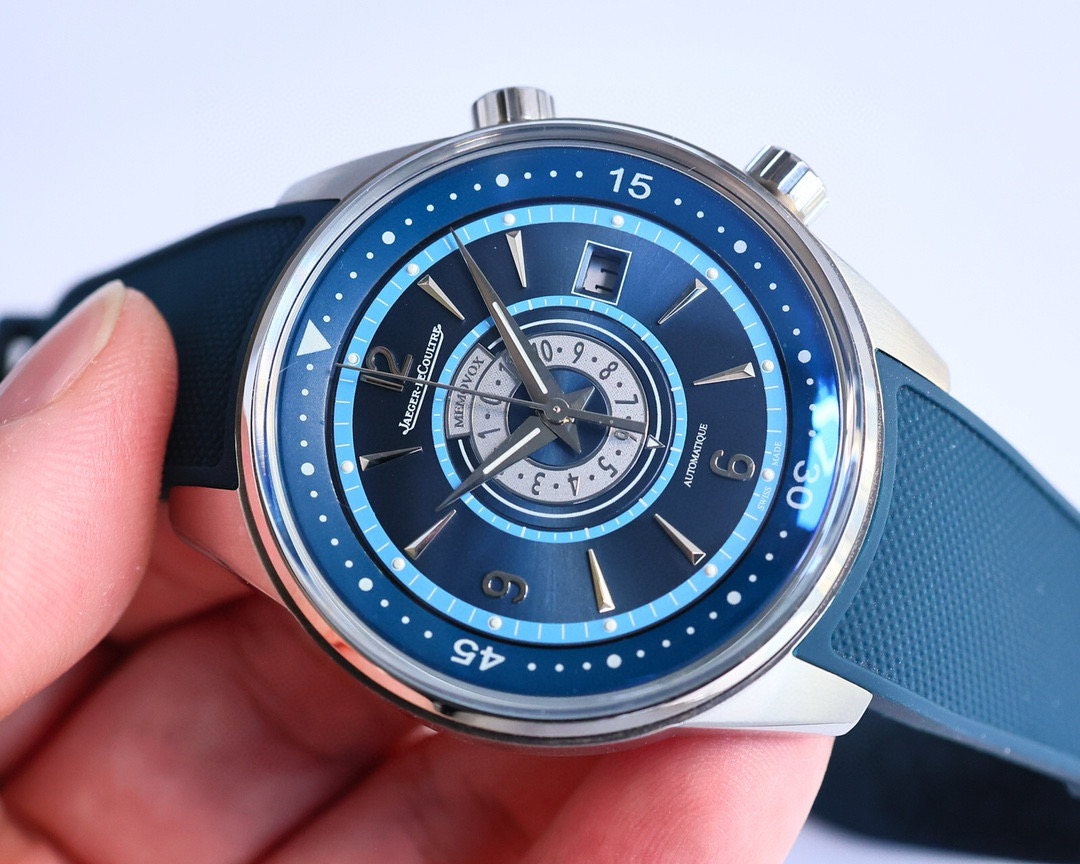 メンズ新作品ジャガー・ルクルト マスターデイト 410257J 42mm アラーム腕時計[2]