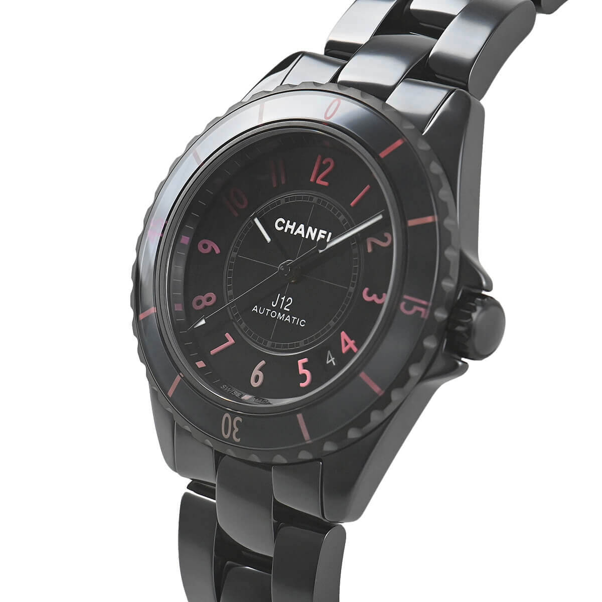 ブランド レディースシャネル J12 BLUSH キャリバー12.2 33mm/38MM 数量限定 H10312[1]