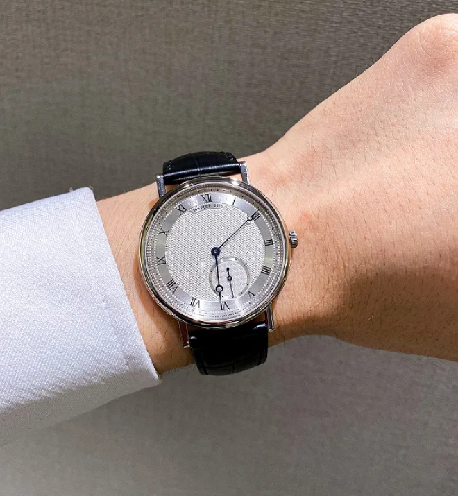 シルバー BREGUET偽物 クラシック 7147BB/12/9WU 40mm腕時計メンズ[1]