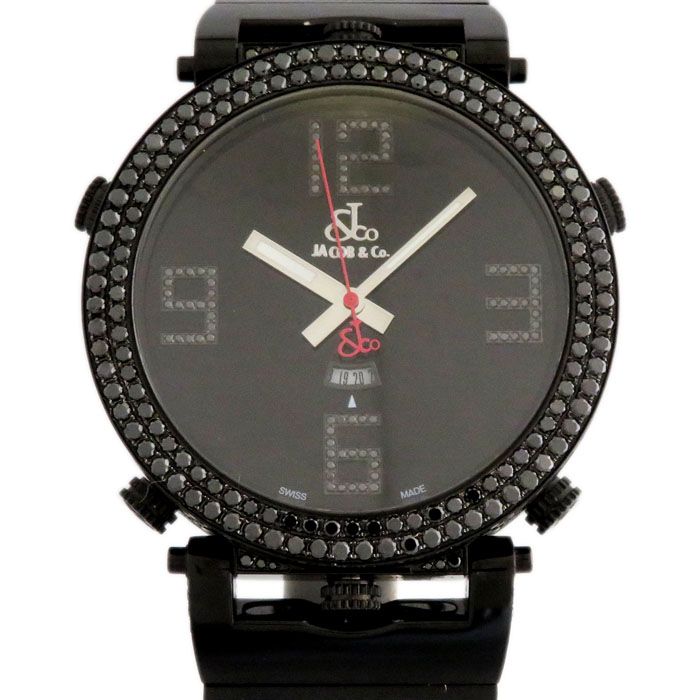 JACOB&COスーパーコピー時計JC-LG3DCBD シックスタイムゾーン ケースブラックダイヤ[2]