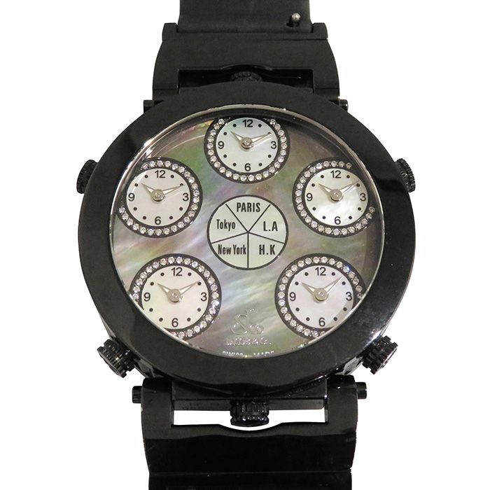 メンズ ジェイコブ特別モデル シックスタイムゾーン 世界限定500本 JC-LG6D[1]