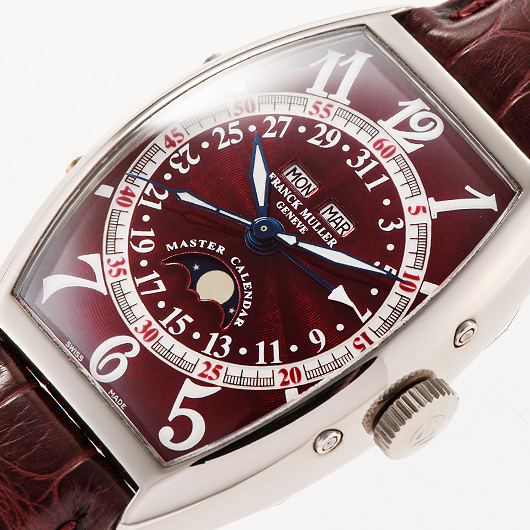 フランクミュラーレプリカ工場 5850MCLトノウカーベックス マスター カレンダー シルバー