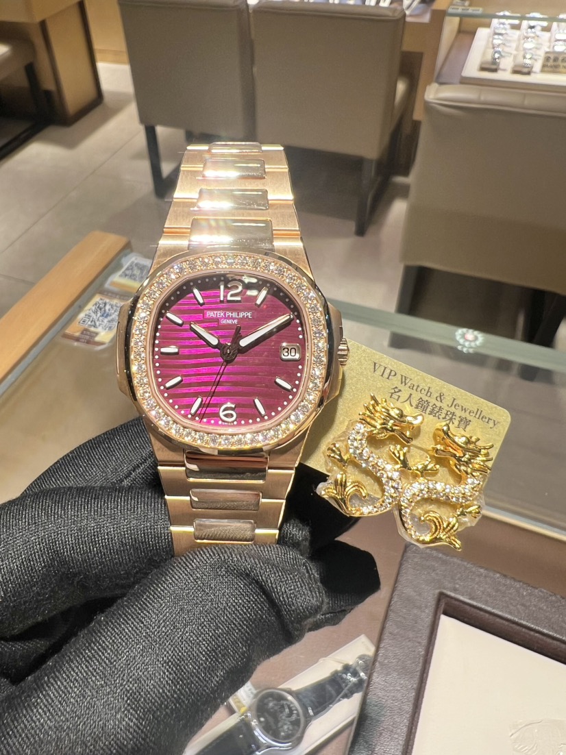 PATEK PHILIPPE レプリカ レディースノーチラス ローズゴールド 7010/1R-013[4]