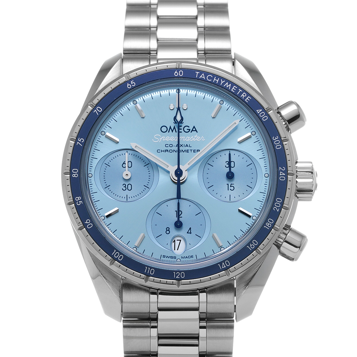 オメガ 324.30.38.50.03.001 スピードマスター 38ｍｍ ブルー一流時計