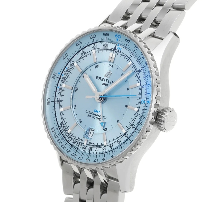 新作ブライトリングコピー時計 ナビタイマー オートマチック 41 A32310171C1A1 アイスブルー[1]