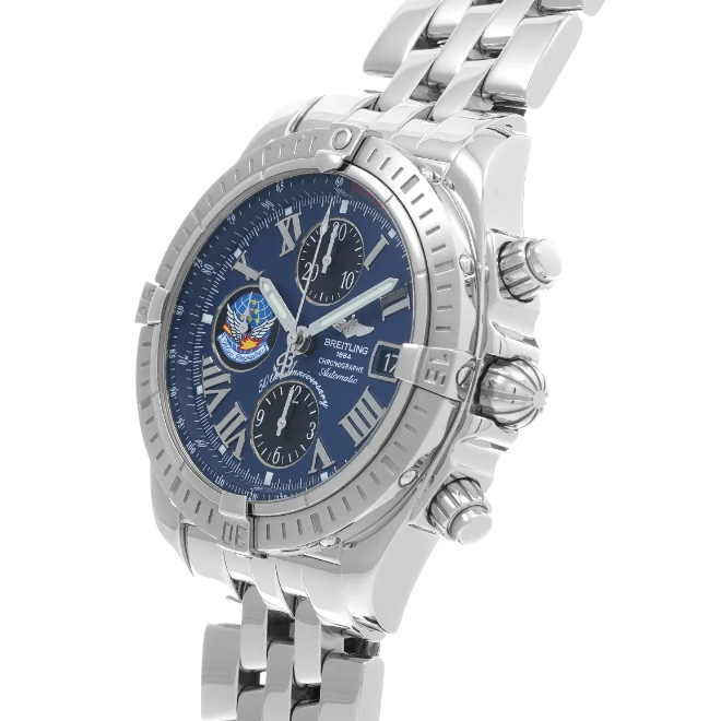 ブライトリング レプリカ A156CBIPA クロノマット エボリューション ブルーインパルス ブルー/ブラック[1]