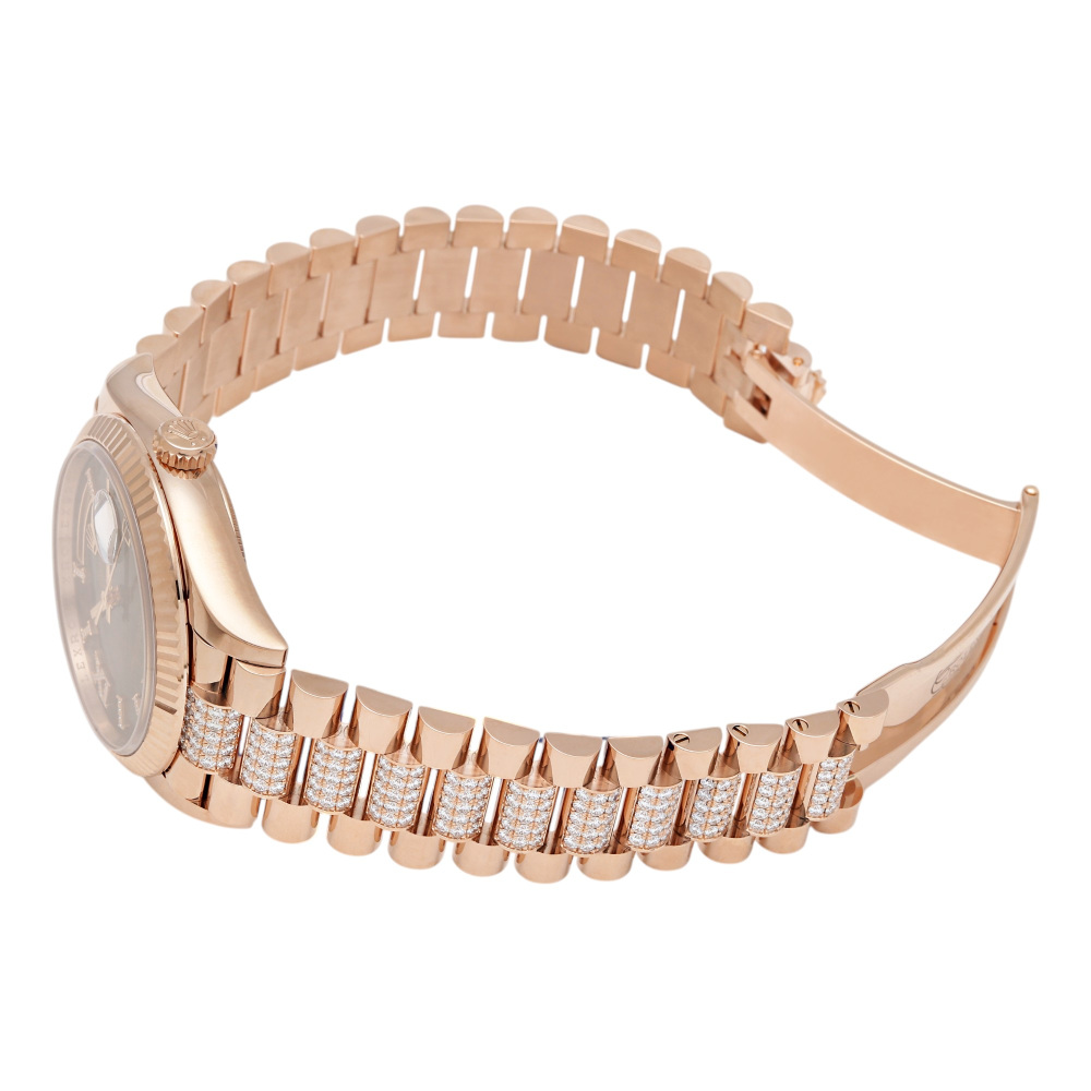 デイデイト ロレックススーパーコピー時計 128235 36 mm ダークブラウン[3]