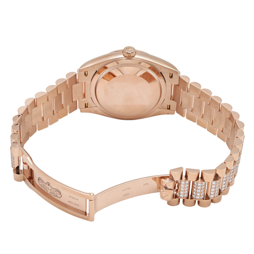 デイデイト ロレックススーパーコピー時計 128235 36 mm ダークブラウン[4]