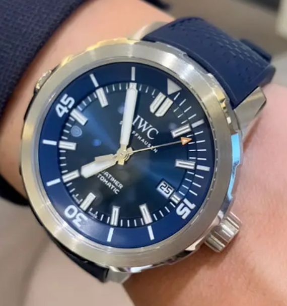 人気IWCアクアタイマー・オートマティック ブルー 自動巻きIW328801[1]