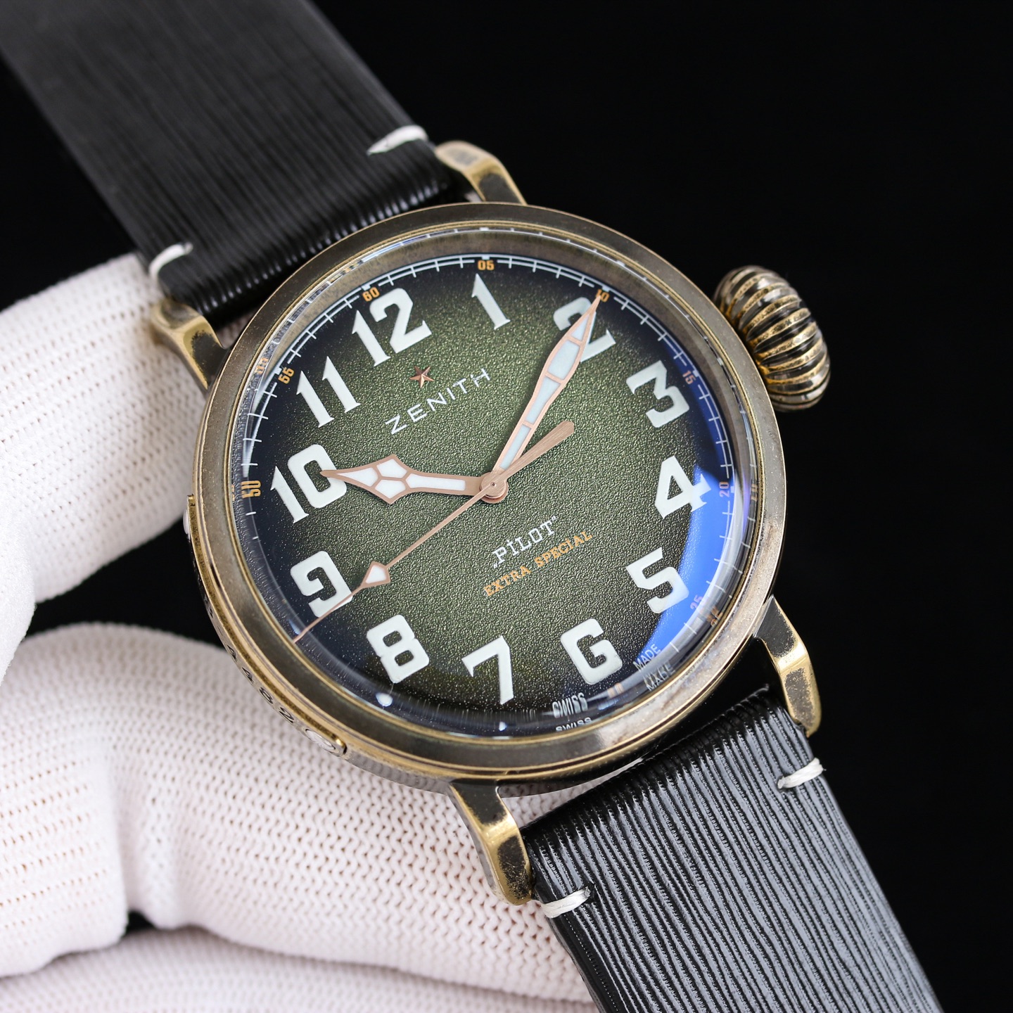 ブランドゼニス パイロットチタンメンズ45mm 高級腕時計A98205