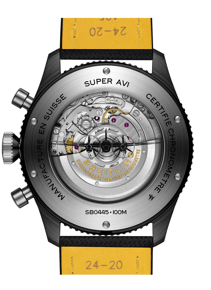 ブライトリングスーパー クラシック アヴィ B04 クロノグラフ GMT 46 モスキート ナイト ファイターSB04451A1B1X1[3]