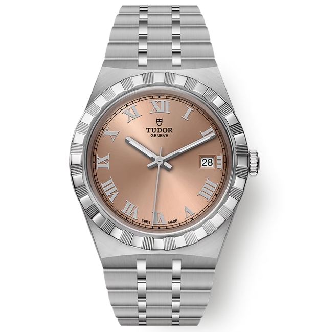 チュードル時計スーパーコピーM28500-0007 ROYAL 38mm サーモンピンク機械式自動巻