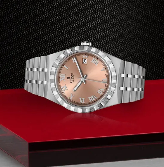 チュードル時計スーパーコピーM28500-0007 ROYAL 38mm サーモンピンク機械式自動巻[2]