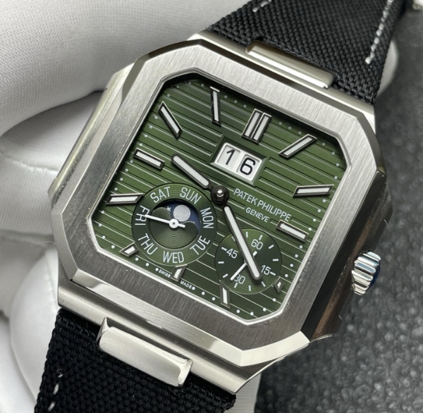P1工場 パテックフィリップレプリカ キュビタス 5822/1210 グリーン ムーンフェイズ [1]