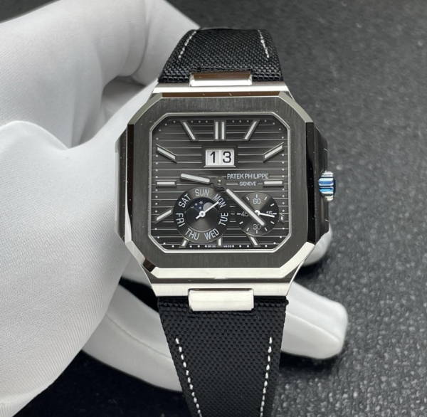 P1工場 パテック・フィリップ キュビタス 5822/45 ブラック ムーンフェイズ 高級腕時計