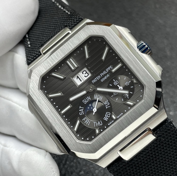 P1工場 パテック・フィリップ キュビタス 5822/45 ブラック ムーンフェイズ 高級腕時計[1]