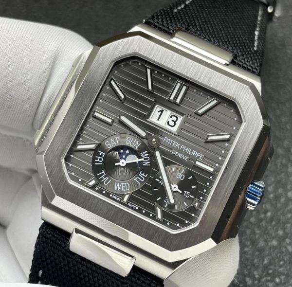 P1工場 パテック・フィリップ キュビタス 5822/45 ブラック ムーンフェイズ 高級腕時計[4]