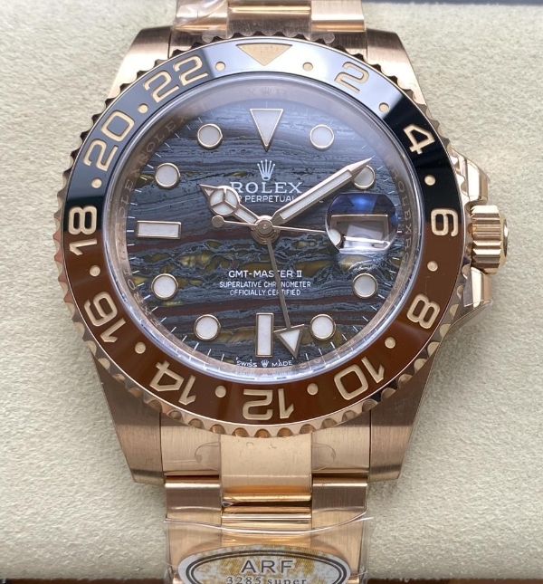 AR工場 ロレックス GMTマスター II カフェオレベゼル 40ＭＭ 自動巻き3285[6]