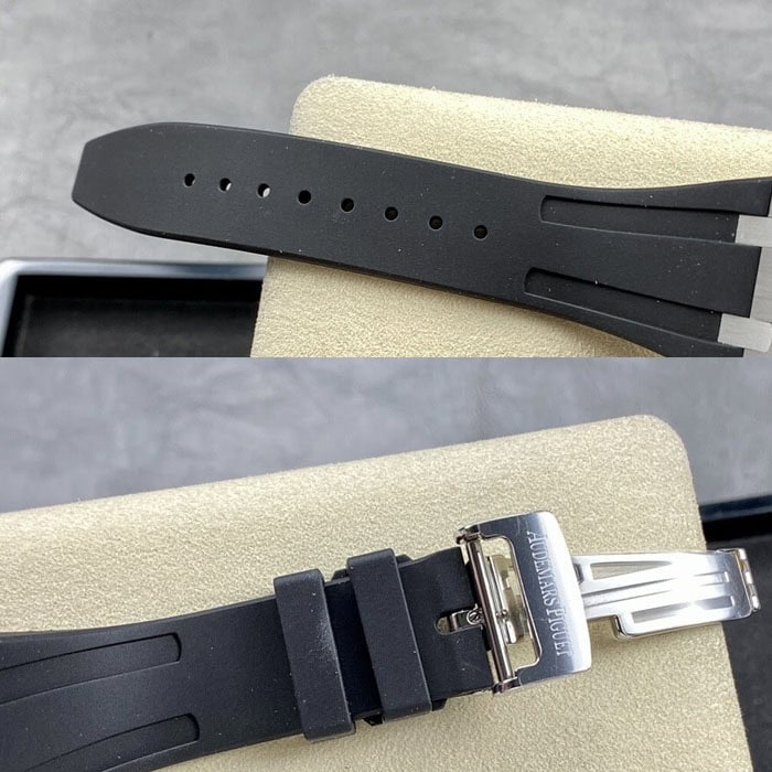 オーデマ ピゲ ロイヤルオーク15400コピーラバーベルト41mm 3120ムーブメント[5]