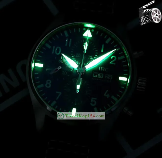 【クラシックアップグレードV2バージョン】コピーIWC IWC3777パイロットクロノグラフ7750ムーブメント[6]