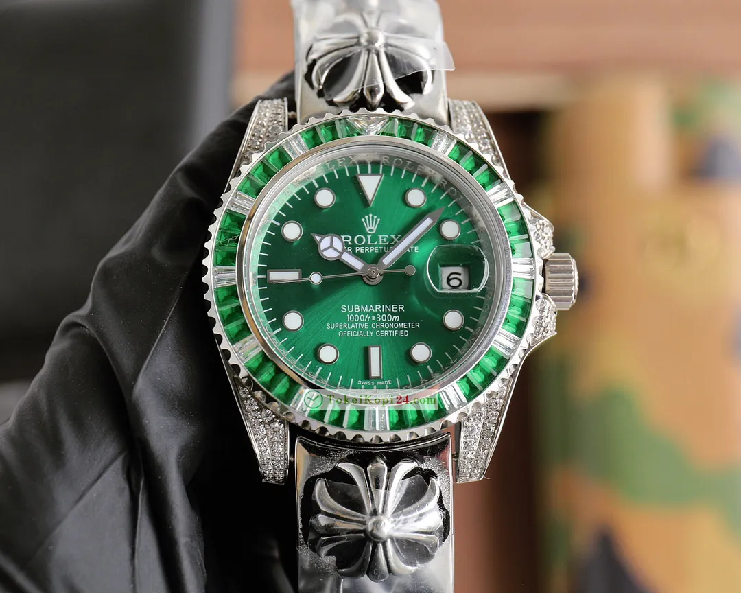 ロレックス ROLEXスーパーコピー116610LV-009 メンズ時計サブマーシブル ダイヤモンドセット