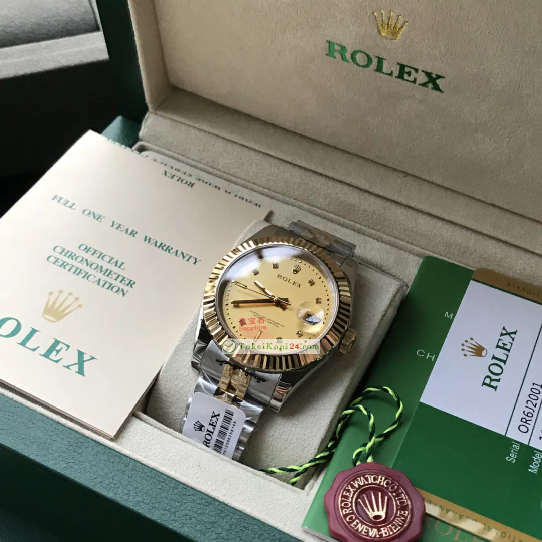 ROLEXコピー時計ソリッド 5 パール スチール パーペチュアルR101314[2]