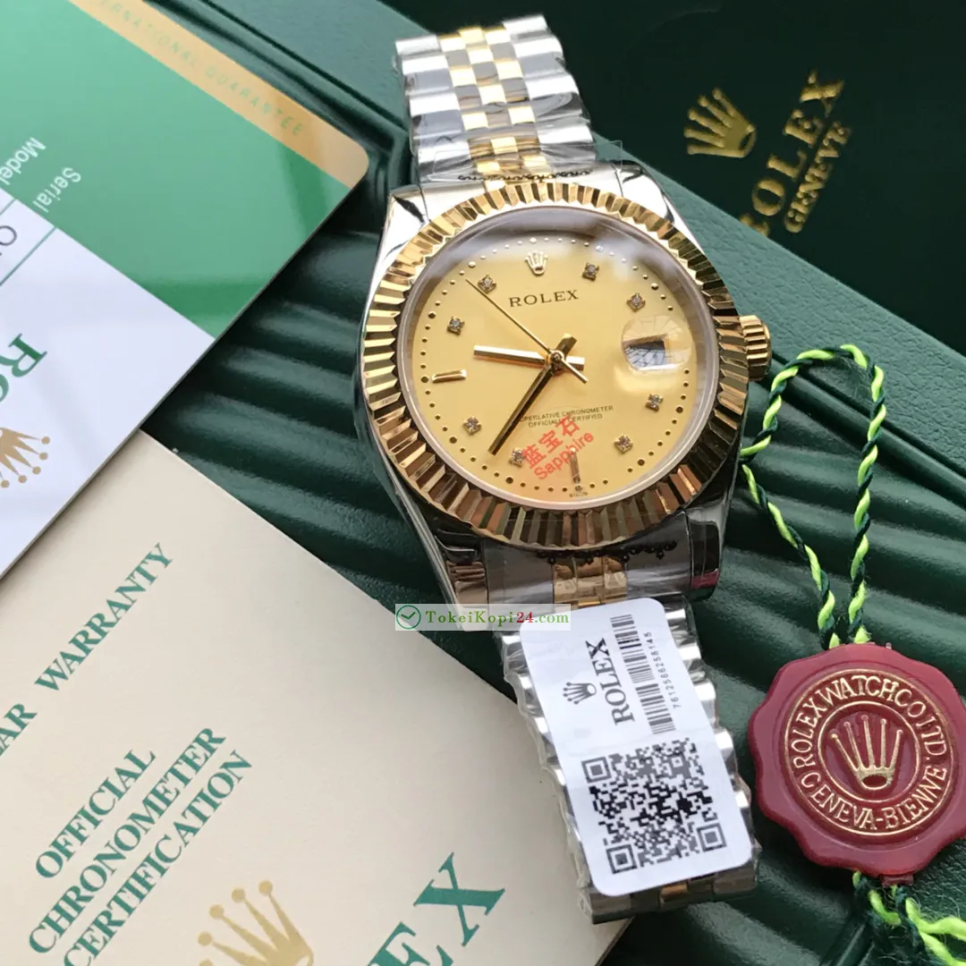ROLEXコピー時計ソリッド 5 パール スチール パーペチュアルR101314[3]
