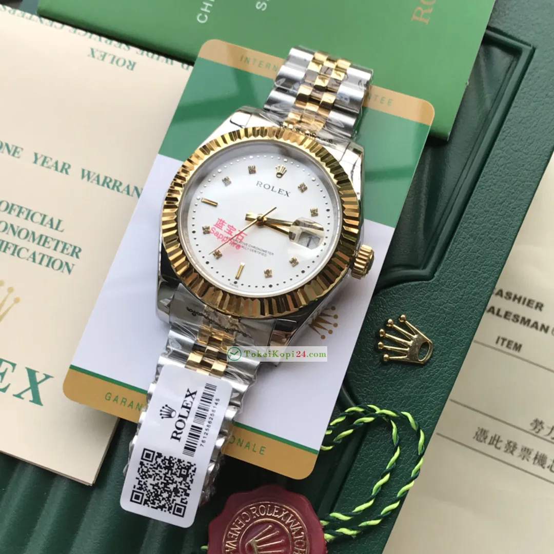 ROLEXコピー時計ソリッド 5 パール スチール パーペチュアルR101314[5]