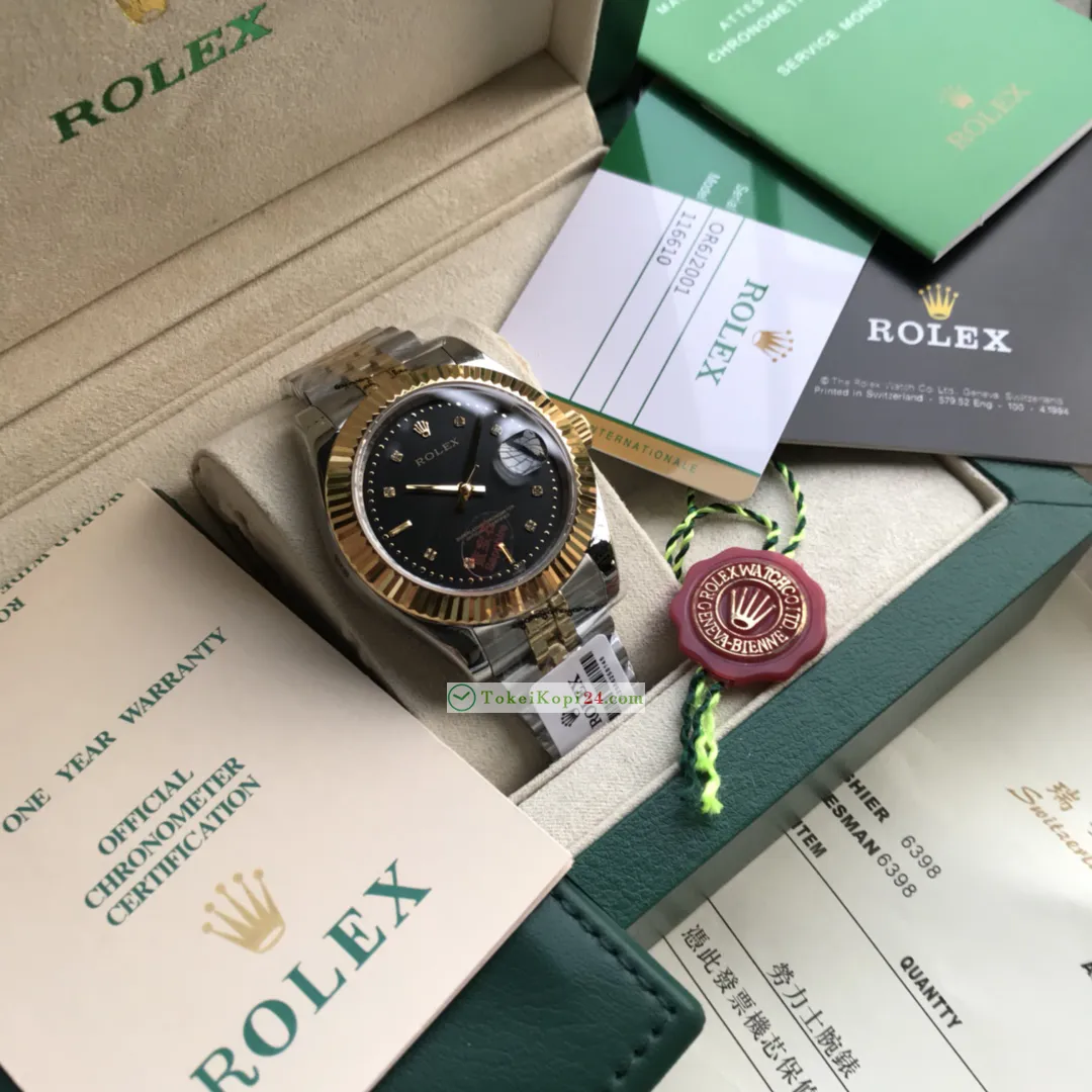 ROLEXコピー時計ソリッド 5 パール スチール パーペチュアルR101314[7]