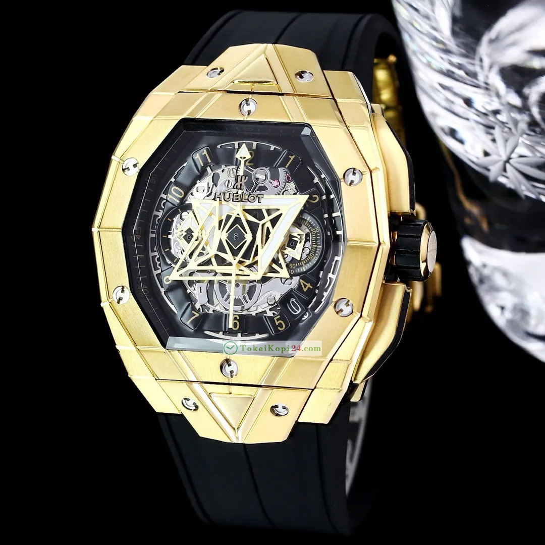 HUBLOT x サン ブルー タトゥー幾何学模様ケースH82n700[1]
