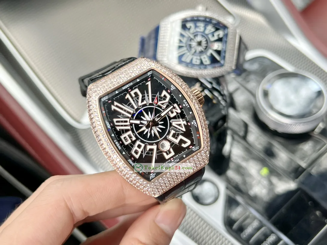 高品質新品フランクミュラー V45 SC DT ブルーダイヤル ダイヤモンド 84921EA