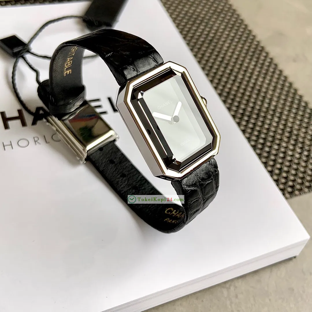 シャネルスーパーコピー時計 ブラック ゴールド シュガー キューブ レディース クォーツH9988023[5]