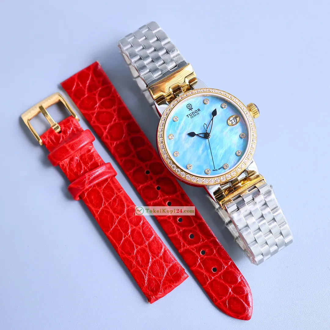 【青いペイント】チュードルコピー時計 ローズ 女性用34mm T8729[5]