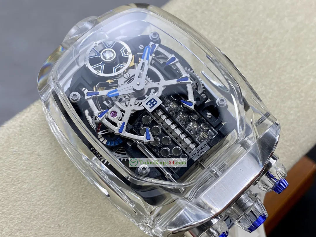 透明偽物ジェイコブ時計ブランド シロンのホワイトゴールド32308FG[1]