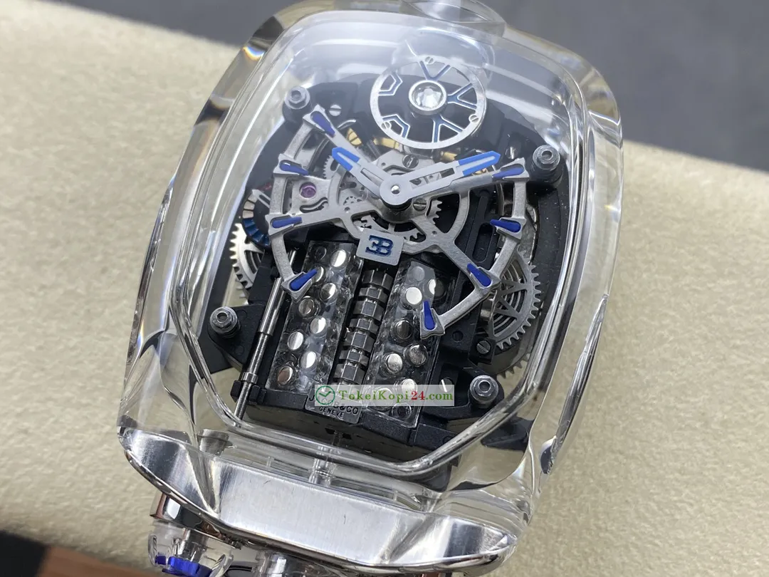 透明偽物ジェイコブ時計ブランド シロンのホワイトゴールド32308FG[2]