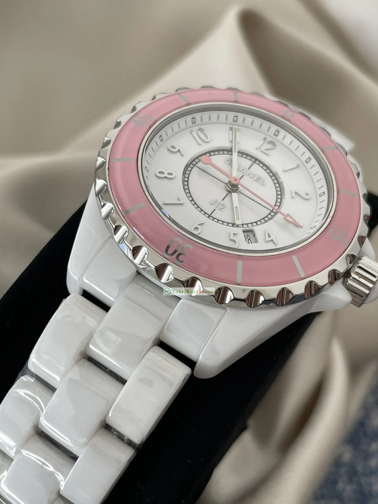 CHANEL高品質ブランド時計 J12 レディース ピンクセラミックH110292[3]