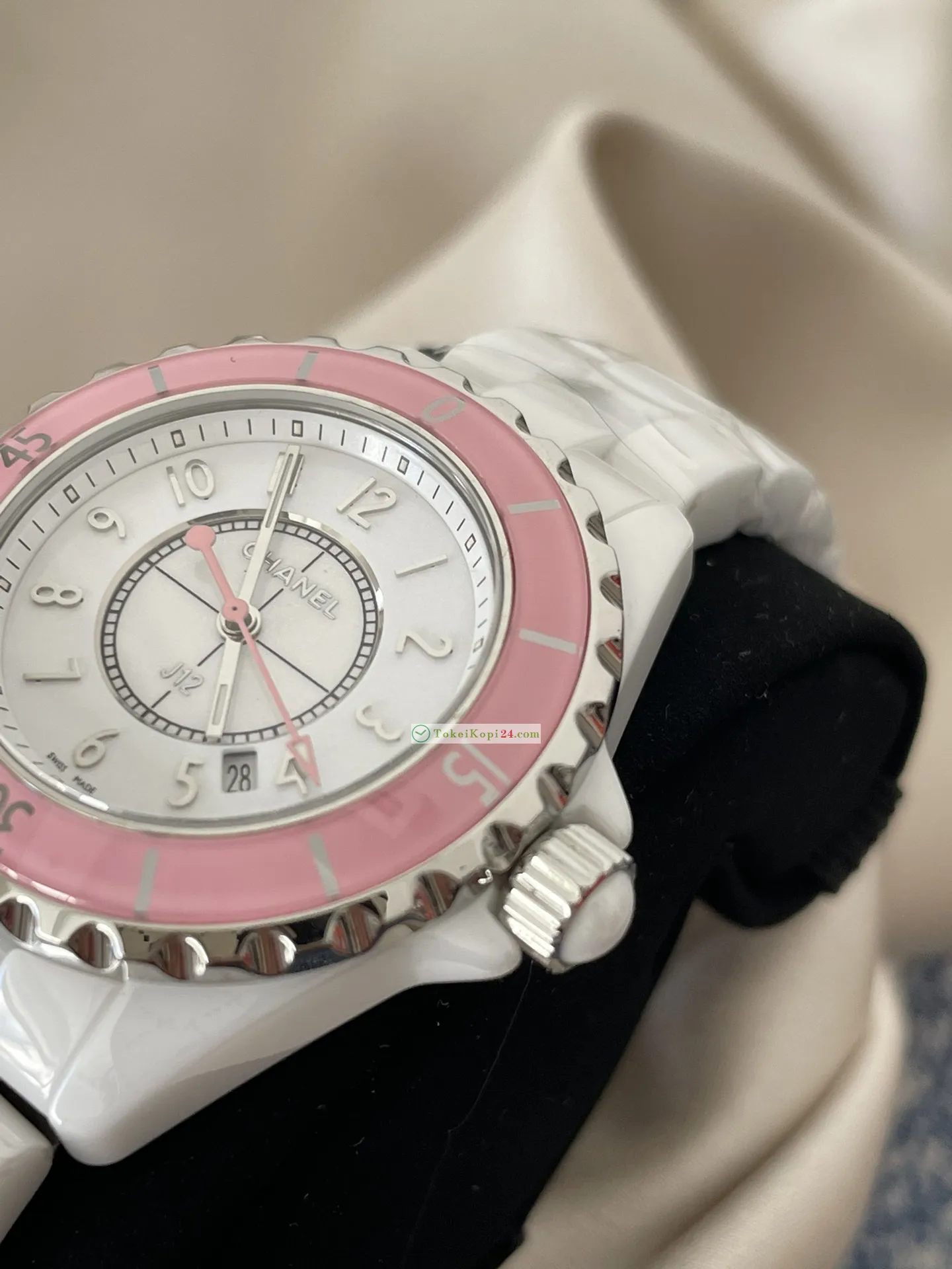 CHANEL高品質ブランド時計 J12 レディース ピンクセラミックH110292[4]