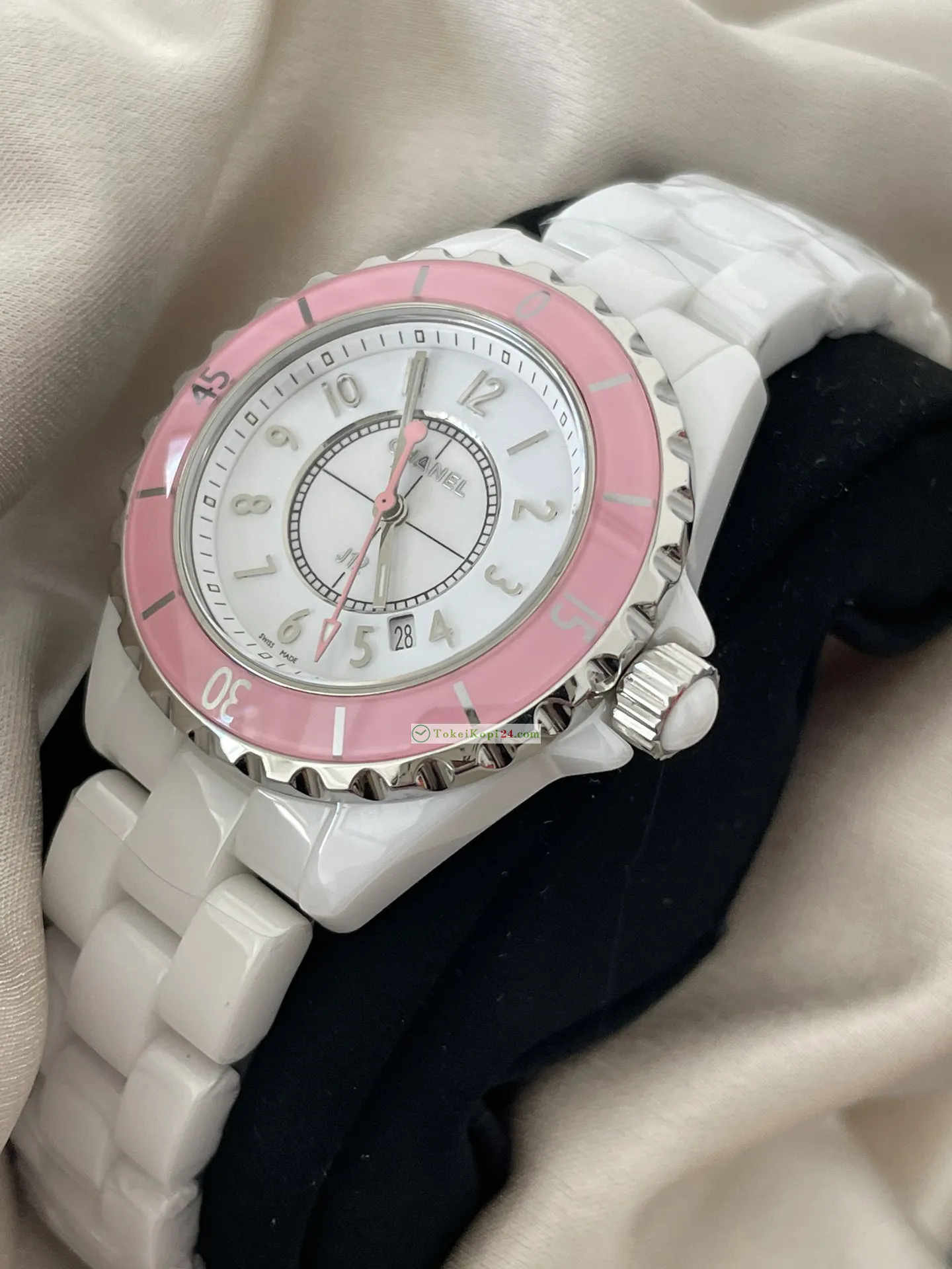 CHANEL高品質ブランド時計 J12 レディース ピンクセラミックH110292[5]