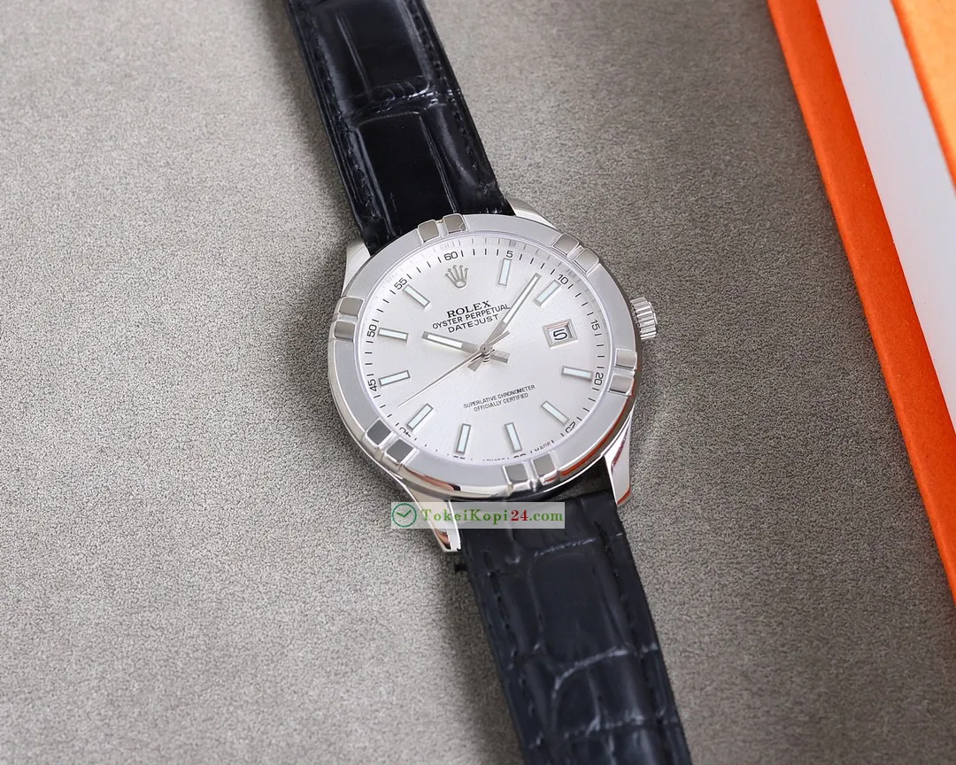 ロレックスデイトジャストブランド高級時計40mmカーフスキン 119380LN[1]