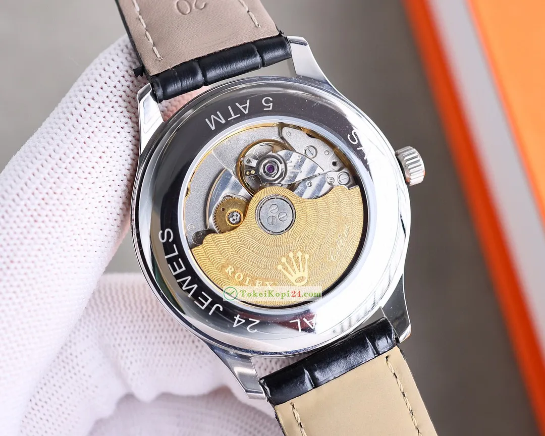 ロレックスデイトジャストブランド高級時計40mmカーフスキン 119380LN[4]