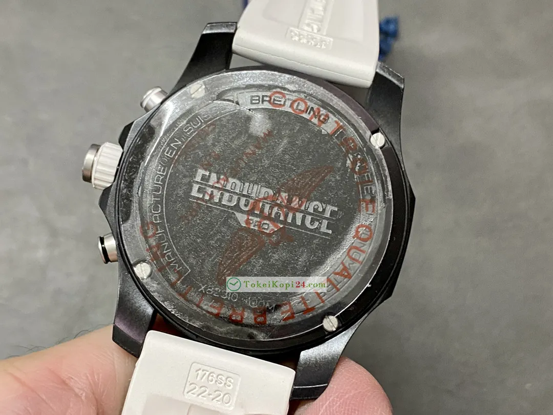 ブライトリングスーパーコピー時計アベンジャー メンズ最新入荷白いラバーストラップA98211B60[6]