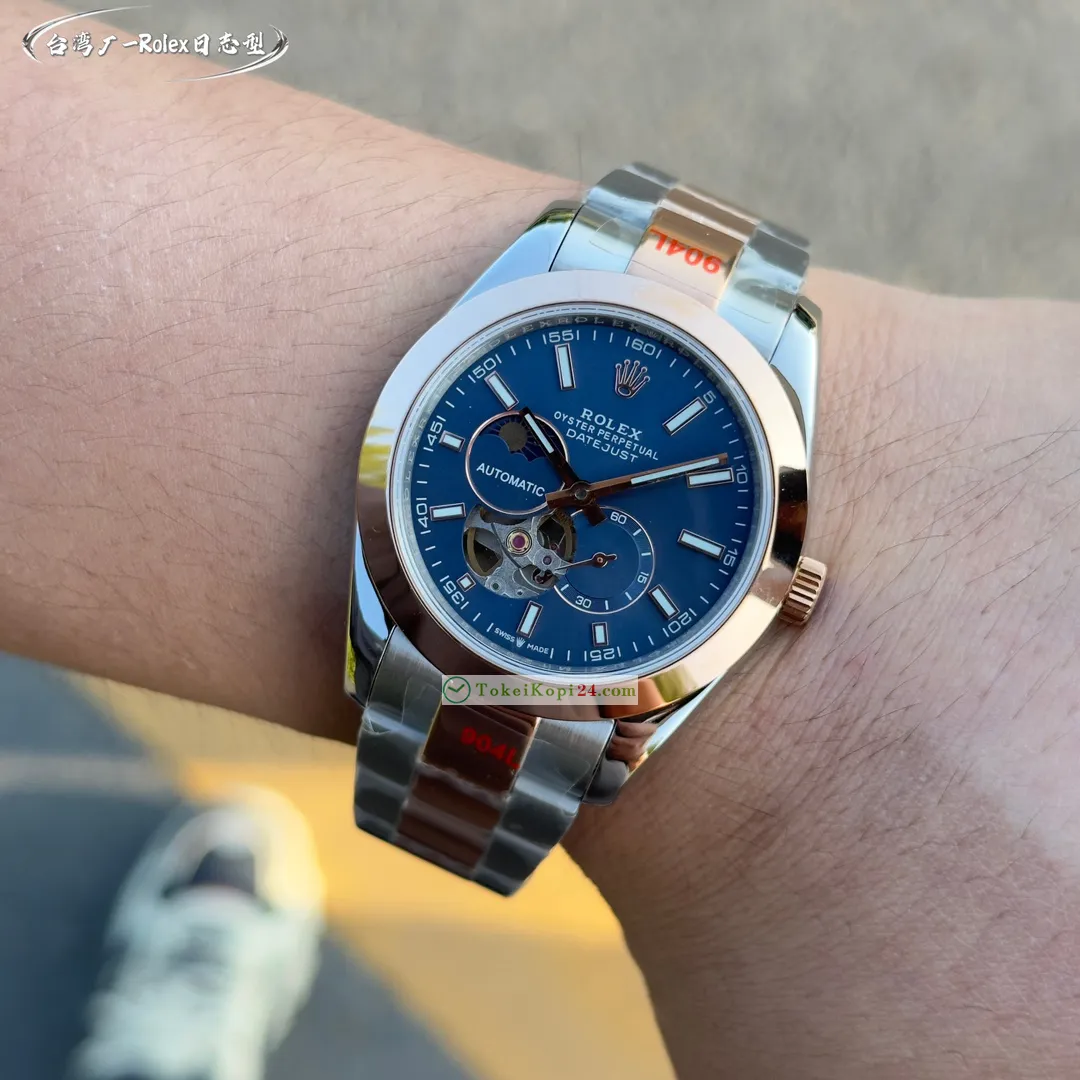 ロレックスコピー時計ブランド デイトジャスト ローズゴールド美品16939LV[6]