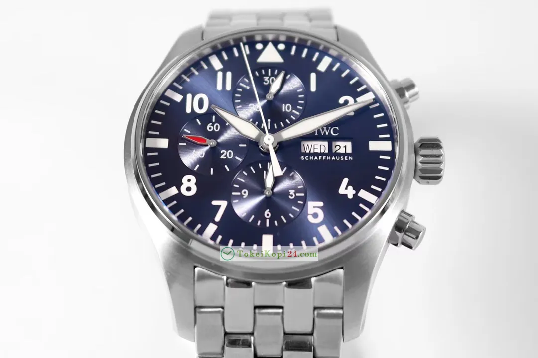 IWCコピーパイロット・ウォッチ43mm クロノグラフ ブルーIWC3777[2]