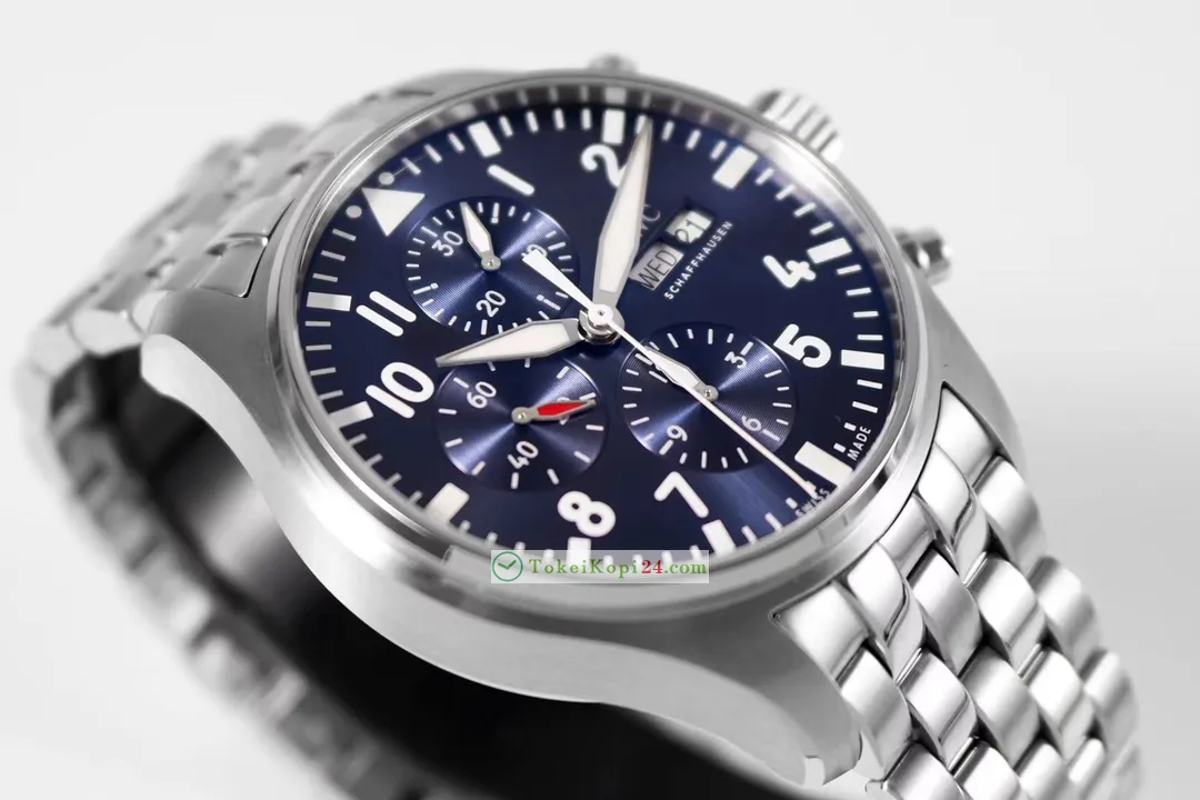 IWCコピーパイロット・ウォッチ43mm クロノグラフ ブルーIWC3777[3]