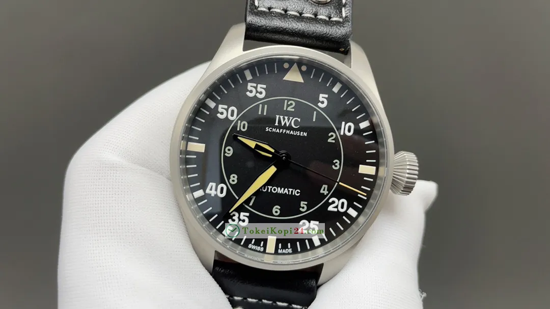 質感良好 IWCコピー時計パイロット43mmメンズ ブラック IW791691[2]