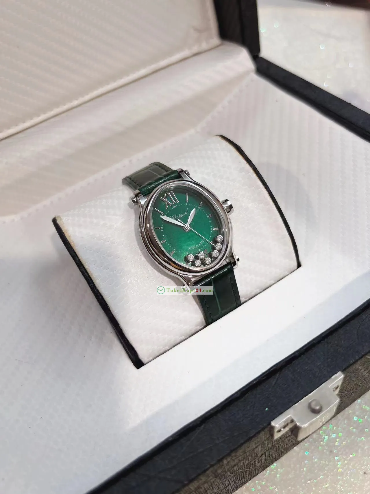 高品質ショパール激安時計 グリーンハッピー 7ダイヤモンドC793940[3]