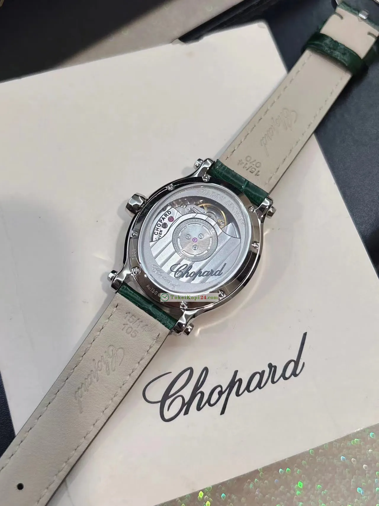  高品質ショパール激安時計 グリーンハッピー 7ダイヤモンドC793940[6]