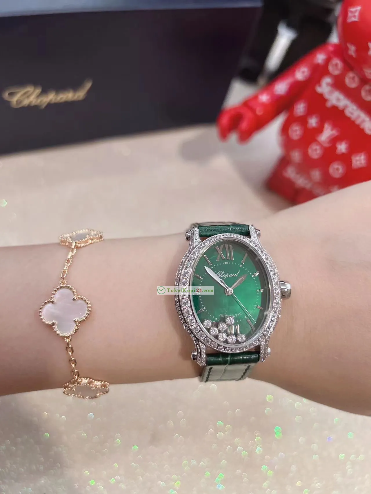 ショパールコピー時計 ハッピーダイヤモンド豪華なレディース作品719936[2]