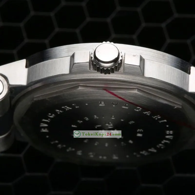 レディース ブルガリ コピー時計 ディアゴノ アルミニウム 自動巻き 39mm 美品 Buu45096[2]